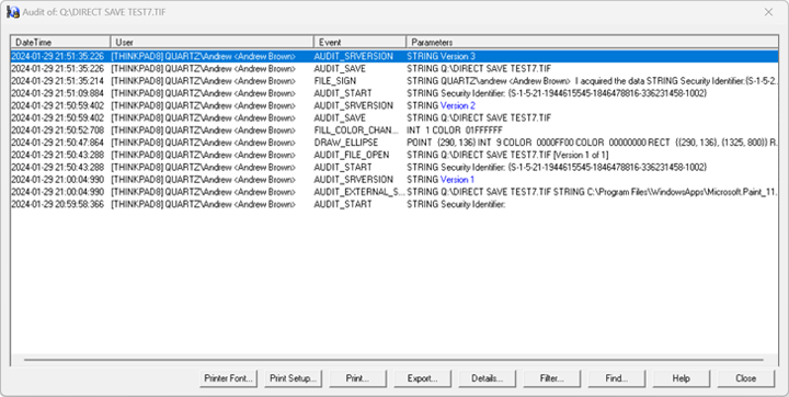 CFR v6 - Audit Information